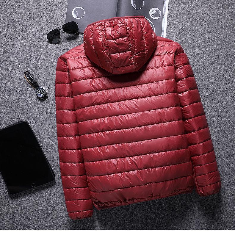 Мужская легкая хлопковая куртка с капюшоном 2023 года, теплая зимняя верхняя одежда