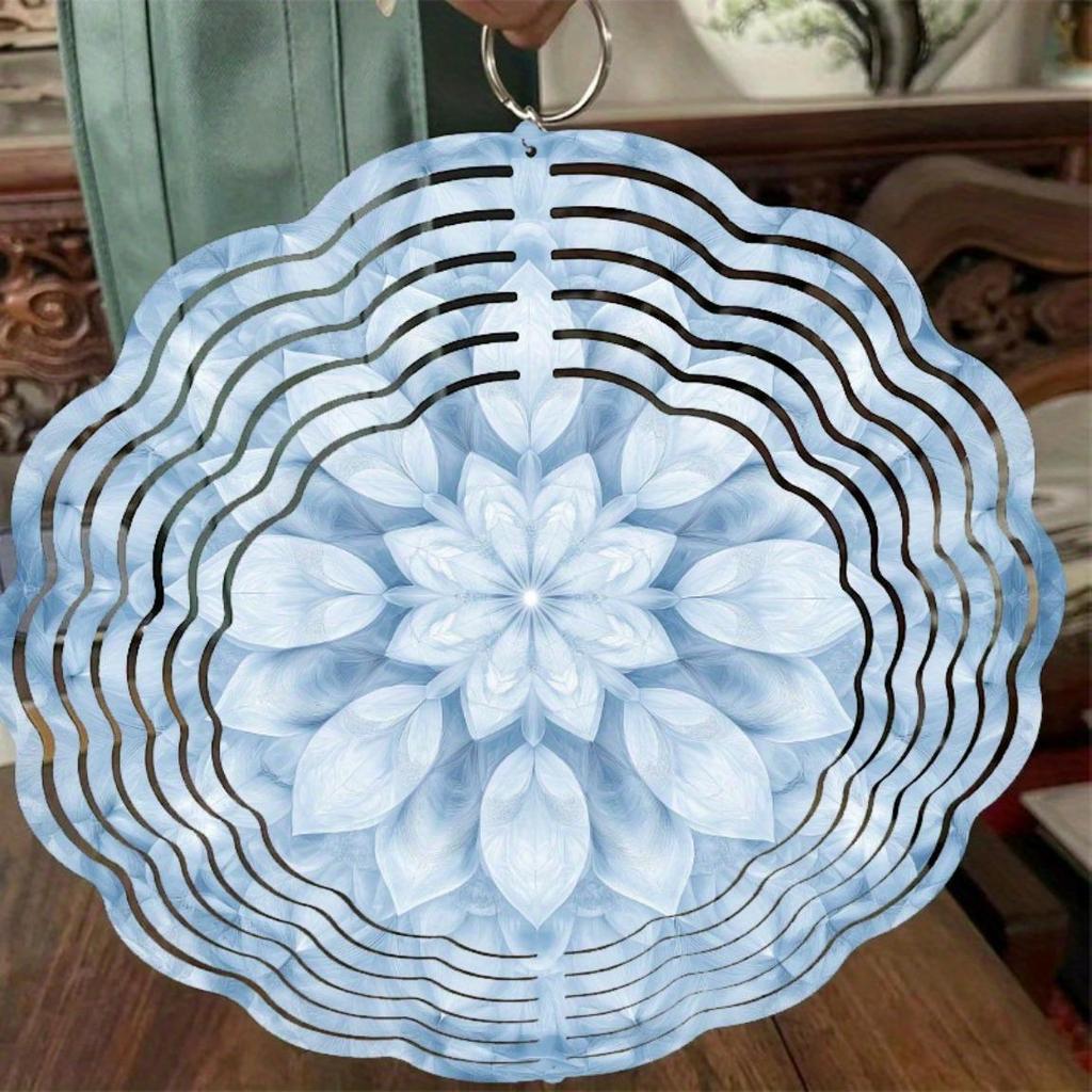 Metal Wind Spinner for Garden Courtyard Patio Outdoor Decor No Power Required Rotating Hook Festival Wind Chime Hanging Ornament