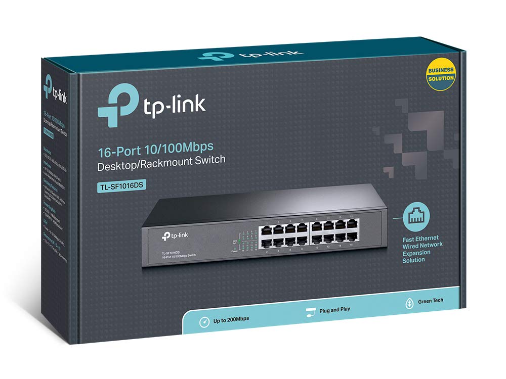 Switching Hub 16 Ports Metal Case TP-Link 10/100Mbps TL-SF1016DS