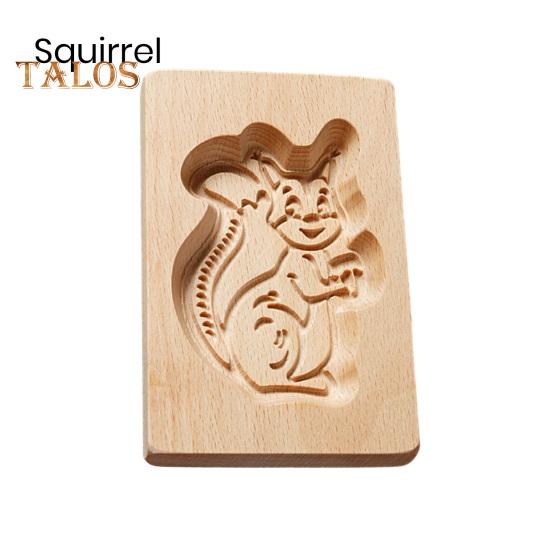 Деревянная 3D форма для печенья, животное, цветок, снежинка, Санта, пищевая антипригарная форма, можно мыть в посудомоечной машине, форма для шоколадного печенья, конфет, инструменты для выпечки, кухонные принадлежности