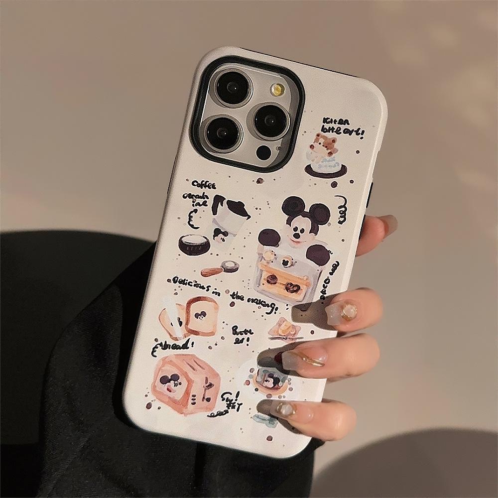 Чехол для телефона с мультяшным изображением кофе на 12/11/13/14/15