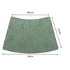 1/4/6PCS Khaki Fan-Shaped Table Placemats Thick Faux Leather Heat Resistant Western Table Dining Mat Christmas Gift Table Pads