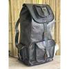 Bag Leather Backpack Satchel Laptop Genuine Vintage Men's Real Black Rucksack