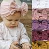 European & American Soft Jacquard Nylon Baby Bow Headband, Gentle On Skin, Wide Headscarf for Girls