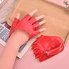 Pu Leather Fingerless Glove For Goth Punk Rock Lolita Harajuku Stage Party