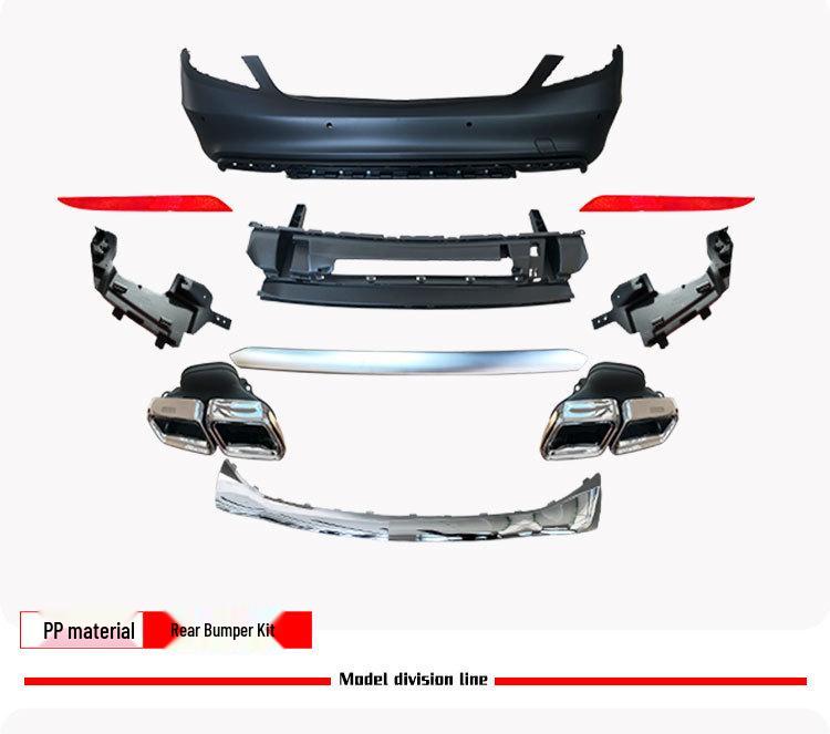 Mercedes W222 S-Class 14-17 AMG S65 Дорестайлинг Комплект широкого кузова: Передний бампер, Задний бампер, Боковые юбки