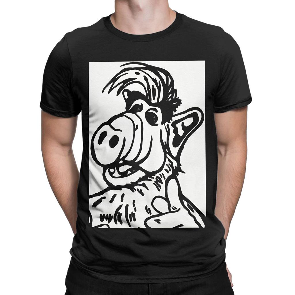 ALF The Animated Series Life Form Graphic Funny 100% Cotton T-Shirt ALF The Animated Series To
