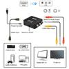 TABLLYUGE 1080P HDMI-compatible to AV RCA Converter Box HDMI2AV Adapter With USB Cable Support NTSC PAL For PC HDTV Projector