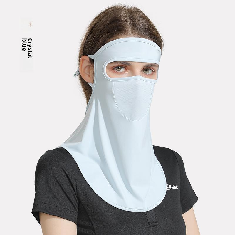 Женская летняя солнцезащитная маска Ice Silk для велоспорта и гольфа на открытом воздухе - тонкая защитная маска Facekini (XTJ91)