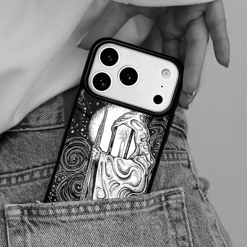 Чехол для телефона с картой Таро Отшельник для iPhone 17ProMax 12 13 14 15 16e 17 Pro Max Plus Air Cover