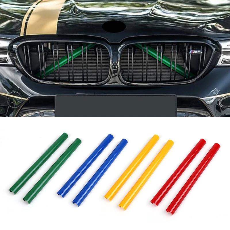 Car Front Grille Trim Strips Cover For BMW F10 F11 F12 F13 F07 F06 F01 5 6 7 Series X1 X2 F48 F39 2010-2016 Interior Accessories Interior Mirrors 6