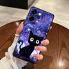 Чехол «Звездное небо с кошкой» для Oppo Reno A74 F9 F11 F29 Reno 4F 5 6 7 8 10 11 14 A98 A78 A84 A83 A76 A96 A93 Мягкая задняя крышка телефона