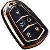 Чехол для ключа Cadillac Escalade Key Fob Cover, чехол для ключа Cadillac ATS CTS CT6 STS SRX XT5 Key Fob Case Premium Soft TPU Full Protection Smart Key Holder