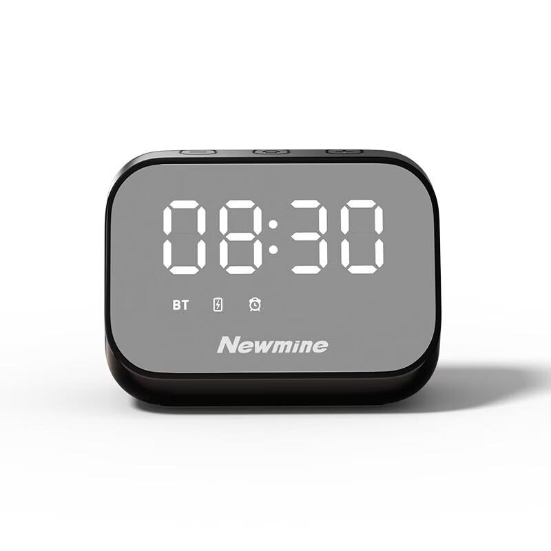 Настольный Bluetooth-динамик Newmine с будильником, штекер CN (адаптер в комплекте) (Китайская версия)