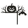 Металлическая дверная накладка на Хэллоуин, уникальная летучая мышь, тыква, ведьма, кошка, дверной угол, домашний декор для дверного угла, угла окна