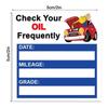 Car Oil Change Reminder Sticker 150 Sheets Oil Change Decals Stickers for Auto Easy-Peel Window Decoration Windscreen Decals