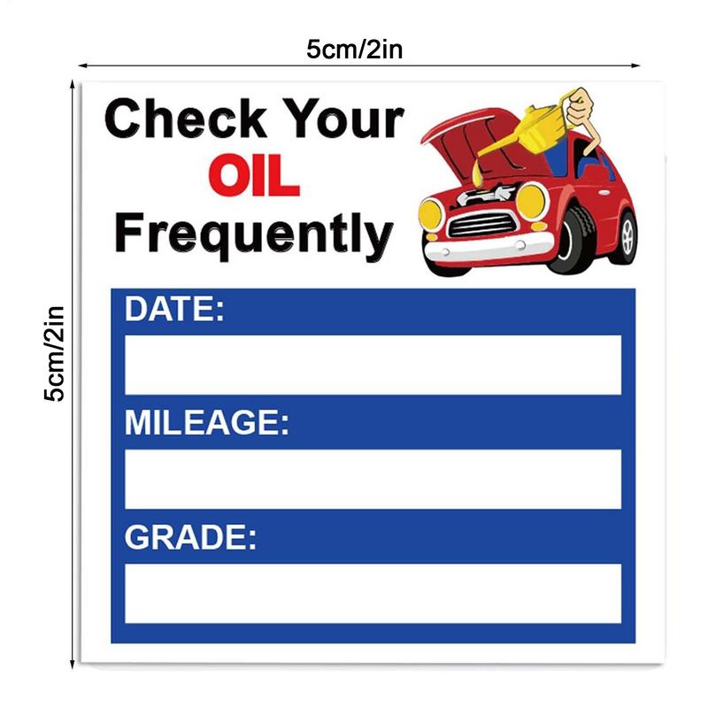 Car Oil Change Reminder Sticker 150 Sheets Oil Change Decals Stickers for Auto Easy-Peel Window Decoration Windscreen Decals