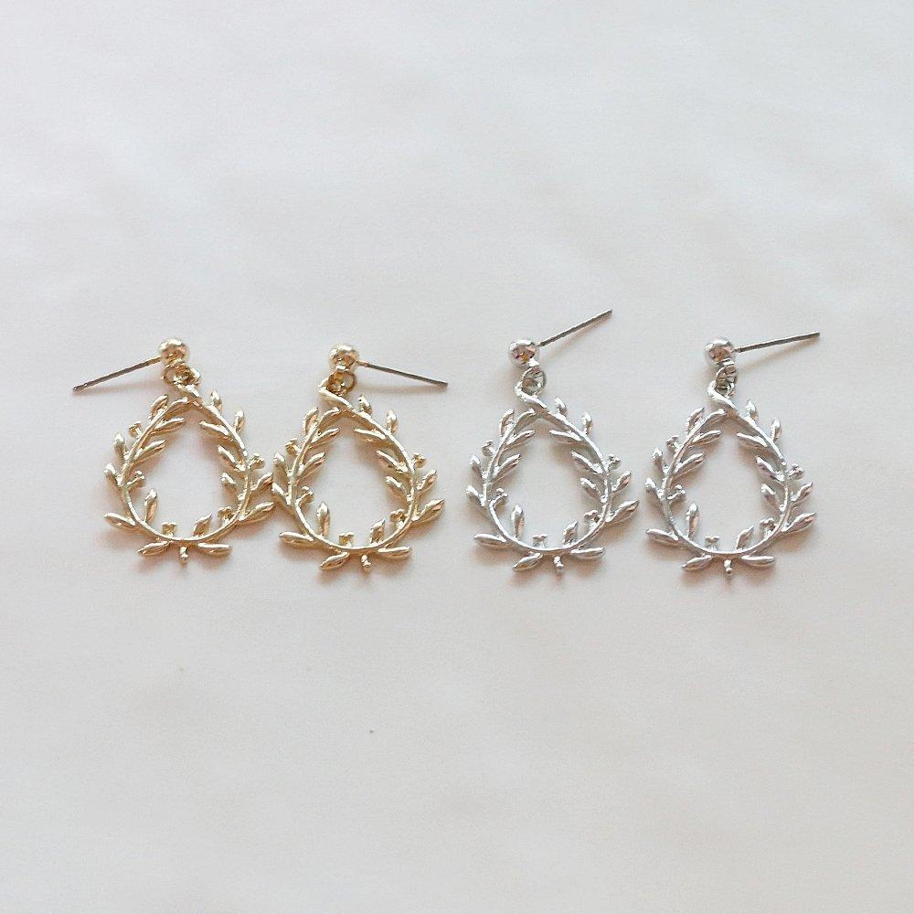 Sooho Sandra Gold Silver Point Drop Earrings
