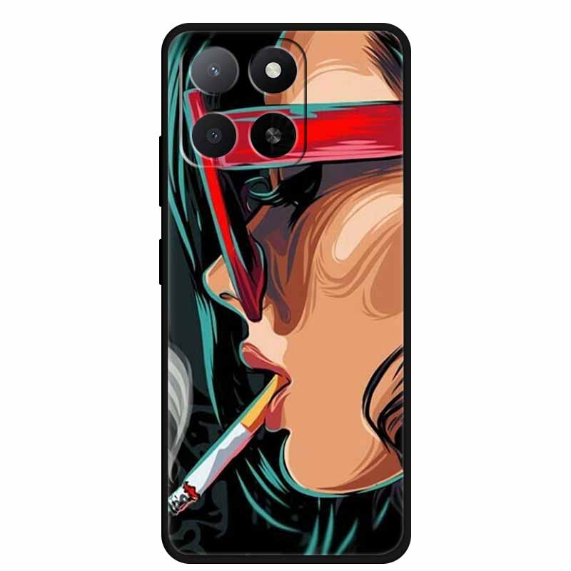 Чехол для ZTE Blade A55 A35 Животные Мягкий Силикон ТПУ Чехлы для Телефона Задняя Крышка для ZTE Blade A35 BladeA55 Волк Ударопрочный Крутой Capa