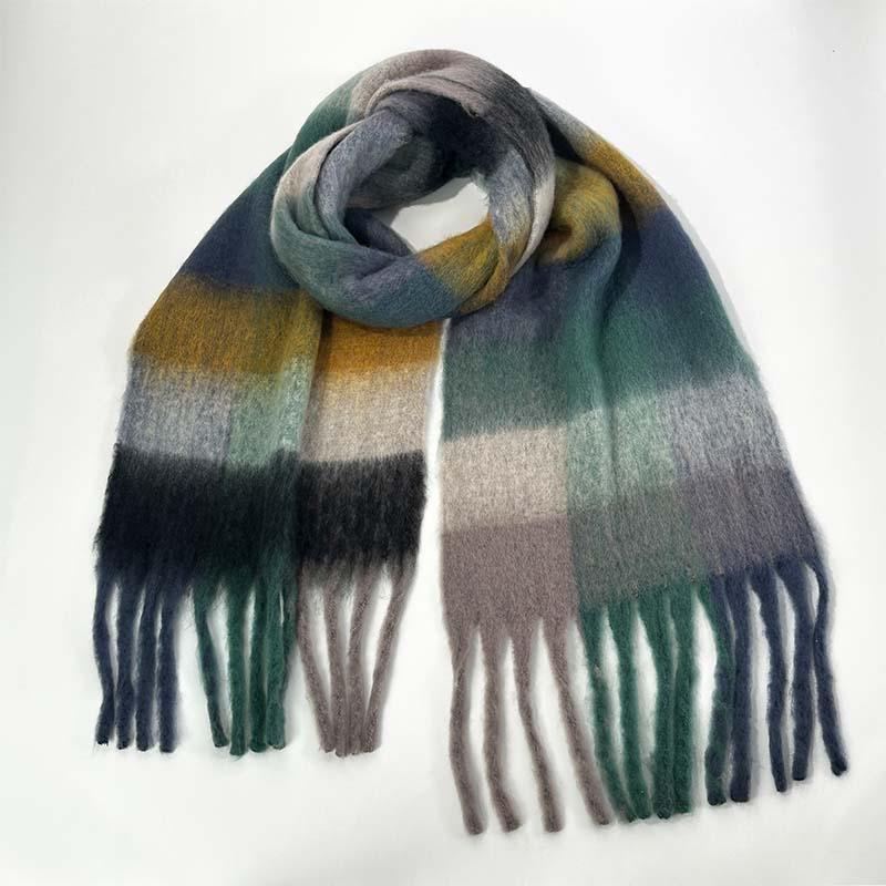 Scarf Warm Scarf Large Shawl Plaid Plaid