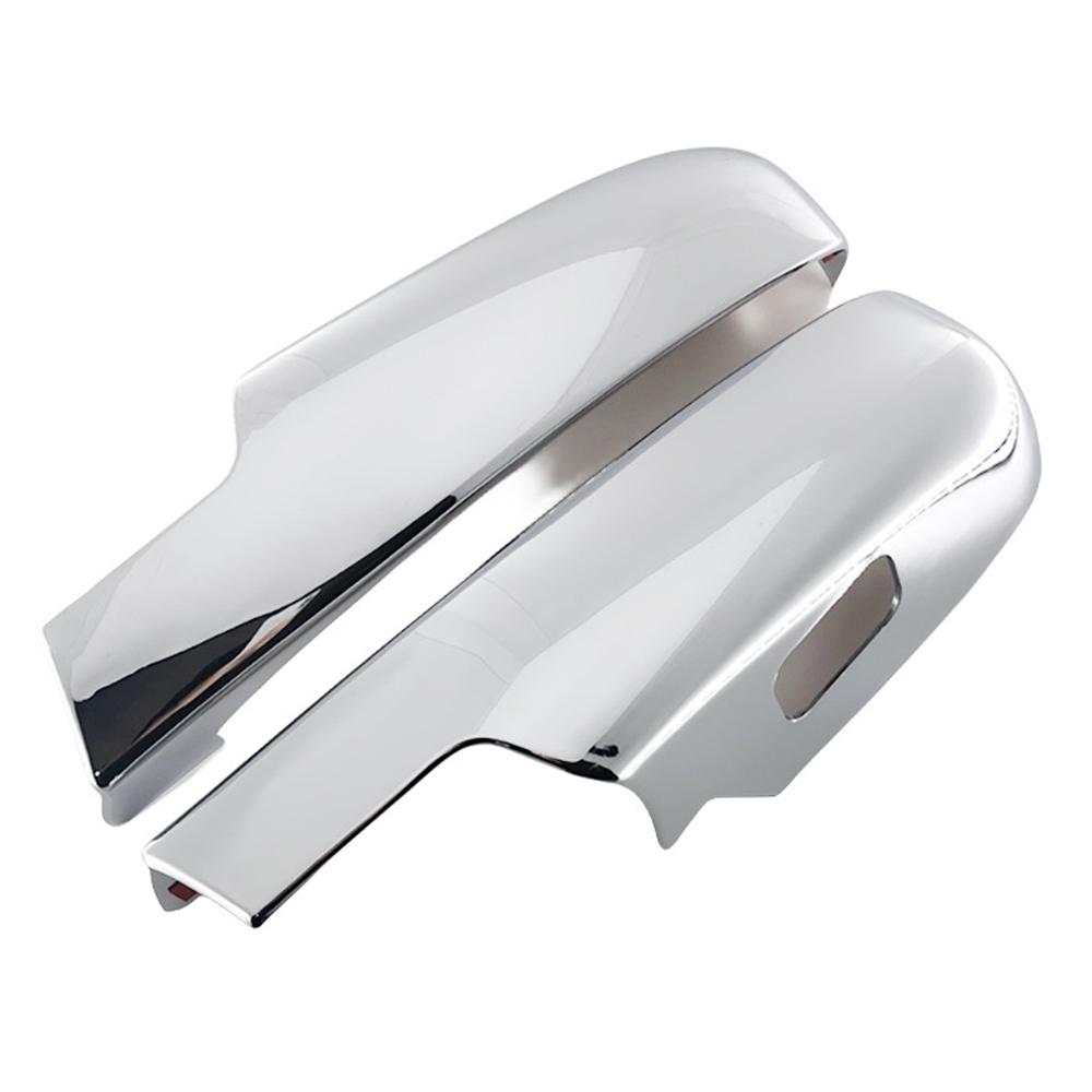1 Pair Silvery Lower Mirror Cover For Chevy Silverado GMC Sierra Tahoe Yukon