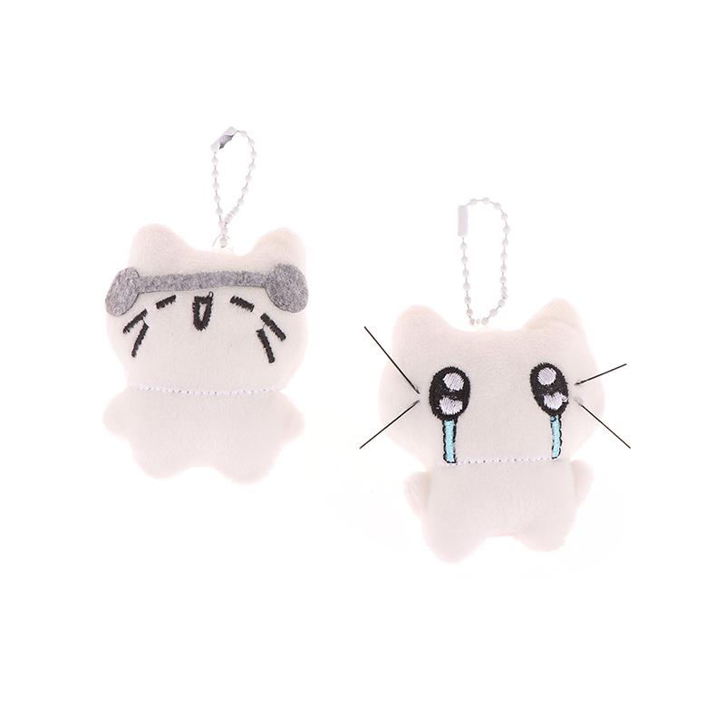 Милый плюшевый брелок-подвеска в виде кошки, аксессуары для сумок для девочек, кулон в виде куклы Kawaii, брелок для ключей
