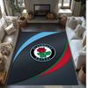 Blackburn Rovers Football Print Crystal Velvet Rug, Comfortable Water Absorbent Non Slip Indoor Floor Carpet