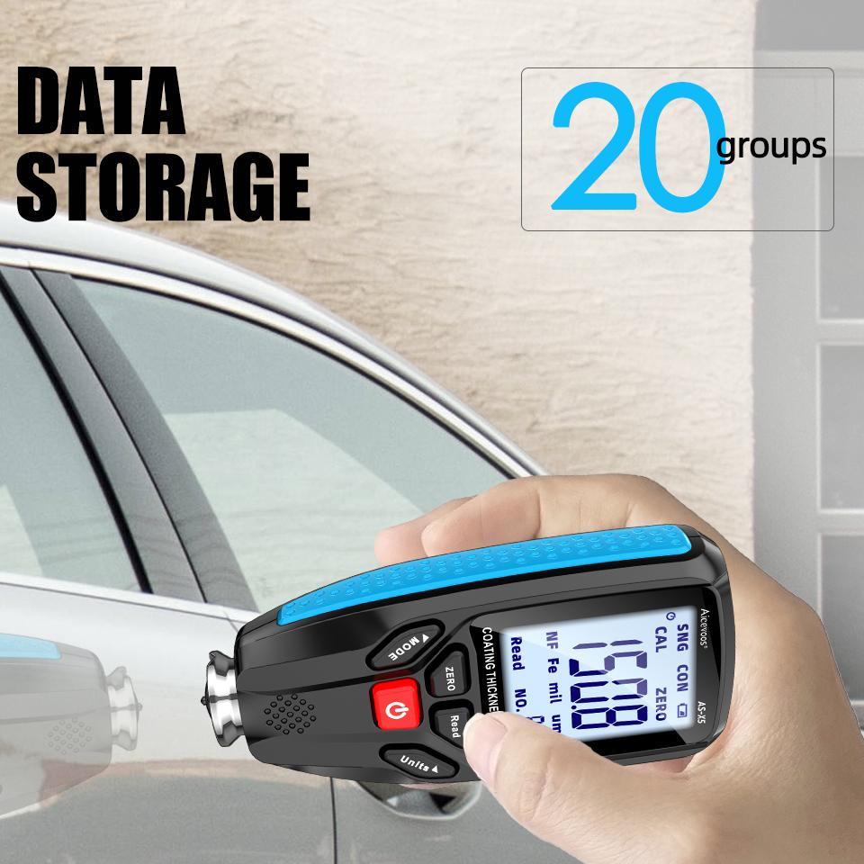 Толщиномер покрытия Aicevoos, тестер толщины автомобильной лакокрасочной пленки, измерительный прибор FE NFE для автомобильной металлокерамики 0-1300 мкм