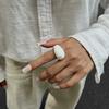 Новое Неправильное Дизайн Коричневый Зеленый Розовый Смола Геометрическое Регулируемое Кольцо Винтажное Золотой Цвет Открытое Кольцо на Палец для Женщин Ювелирное Изделие Подарок
