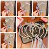Head Wear Butterfly Ribbon Hairband 3D Children Pearl Headband Fresh Moving Wings Hair Hoop  Girls