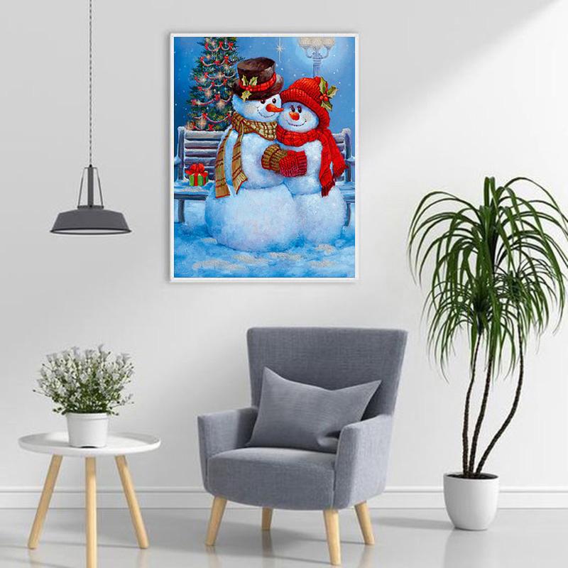 DIY Санта-Клаус 5D алмазная живопись полная круглая дрель Снеговик Алмазная вышивка наборы крестиков мозаика настенное искусство домашний декор