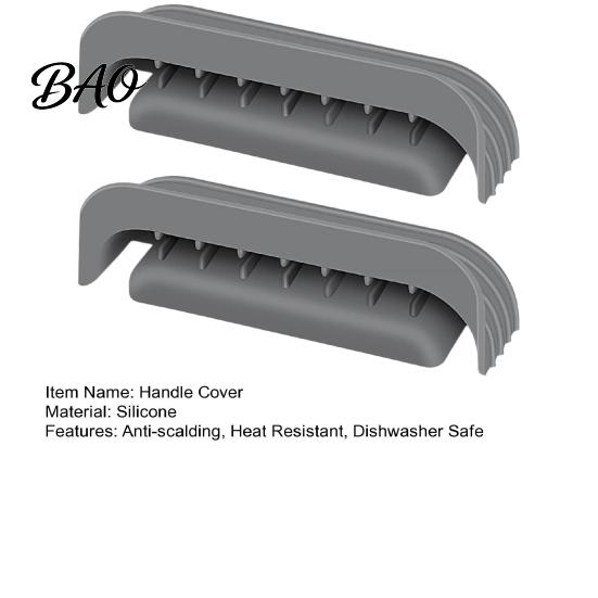Dishwasher Safe Handle Cover 2Pcs Silicone for Ninja Crispi Glass, Air Fryer Heat-Resistant Heat Resistant Grip Holder Sleeve Cleancrisp Glass