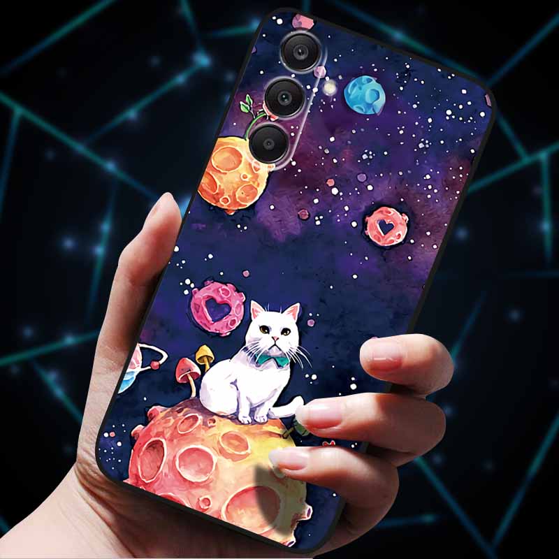 3D Цветочные тисненые чехлы для Samsung A25 A35 A55 5G Мягкие силиконовые чехлы для телефона для Galaxy A25 5G Задняя крышка Ракушка SamsungA55