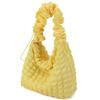 [Bagging] Kobe Liberal Adjustable Popcorn Bag, Waffle Design, Women's, Crossbody Shoulder Bag, A4 Size, Korean Style, CK2505 (Yellow)