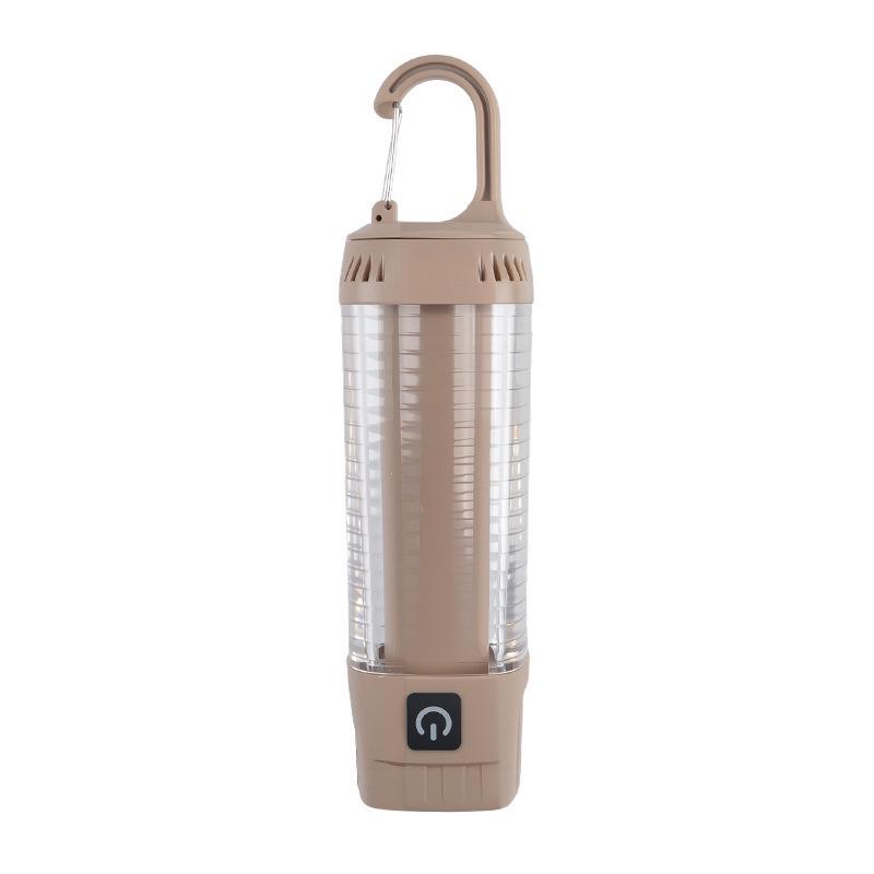 Tri-Color Rechargeable Retro Camping Lantern & Flashlight Combo