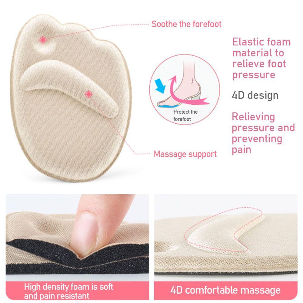 1 Pair Women Anti-Slip Soft High Heel Forefoot Insoles Shoes Pads Sponge