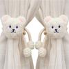 2Pcs Ins Cartoon Bear Curtain 3D Bear Curtain Tieback Window Curtain Buckles  Curtain Decor