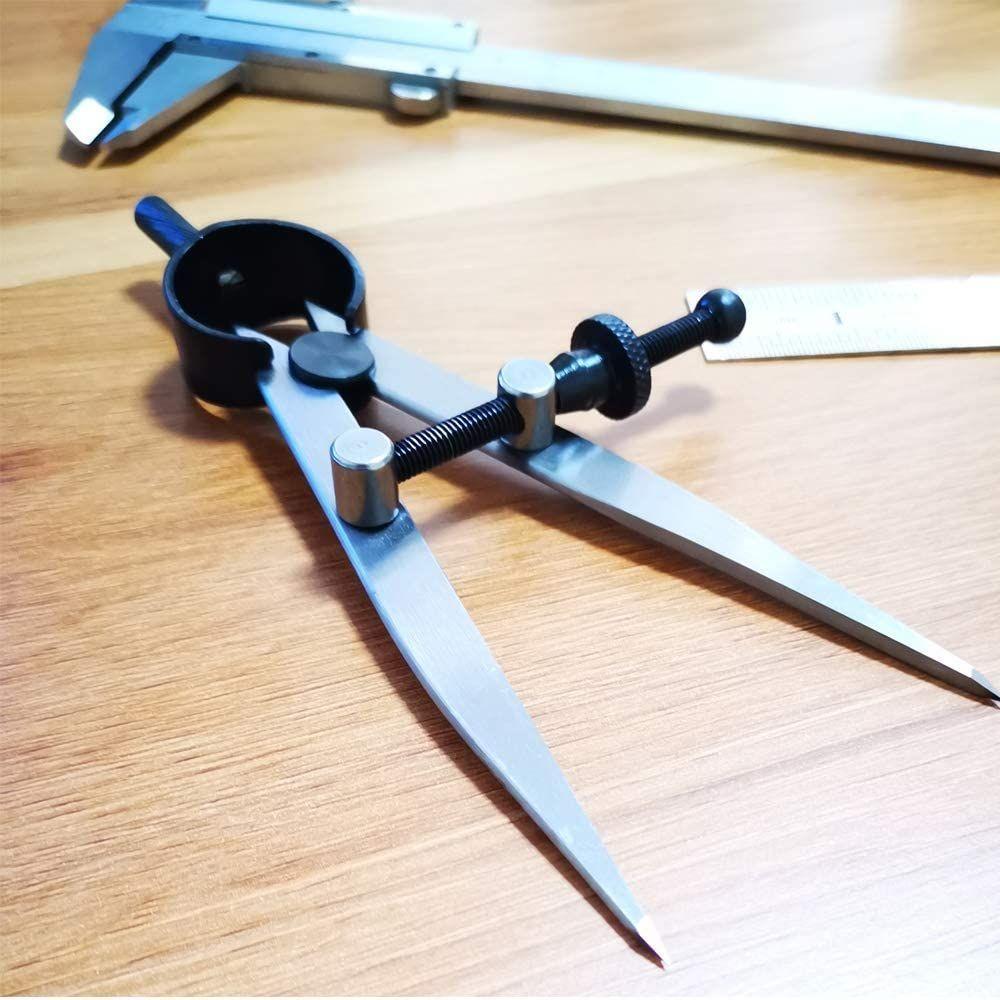 Lines Art Quick Adjustment Quick Nut Leather Compass Scribing Tool Wing Creaser Steel Divider