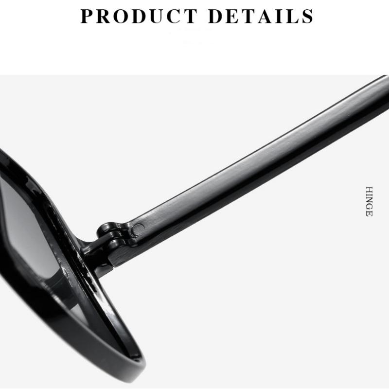 Large Frame Korean Gradient Men Sunglasses UV Resistant Square Frame Women's Glasses Accessories