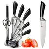Knife Set Kitchen Stainless Steel Chef's Knife Hollow Handle Knife 8 Piece Set Combination Gift Knife Set
