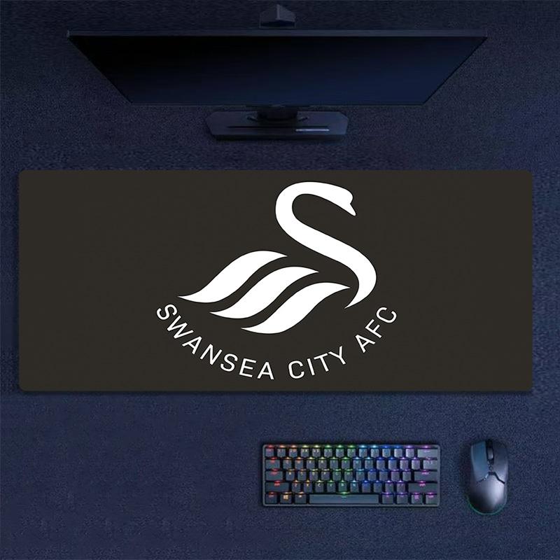 Swansea City AFC Print Cushion Non-slip Laptop Tablet Big Mousepad XXL Mat Mini PC Playmat With Lock edge