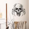 Halloween Skull Spider Web Living Room Porch Home Beautification Decorative Wall Stickers