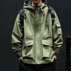 Куртка мужская ветрозащитная и водонепроницаемая для весны и осени, утолщенная рабочая куртка, мужская зимняя куртка большого размера в стиле милитари зеленого цвета