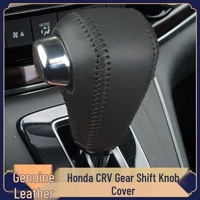 Совместимо с 07-26 Honda CRV/Civic Накладка на ручку переключения передач из натуральной кожи для автоматической коробки передач.