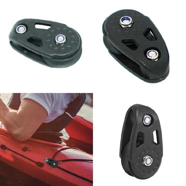 Kayak Plastic Pulley Roller Smooth Steering Wheel Replacement Block Slide Rail Anchors Trolley Sheave Hardware Enduring