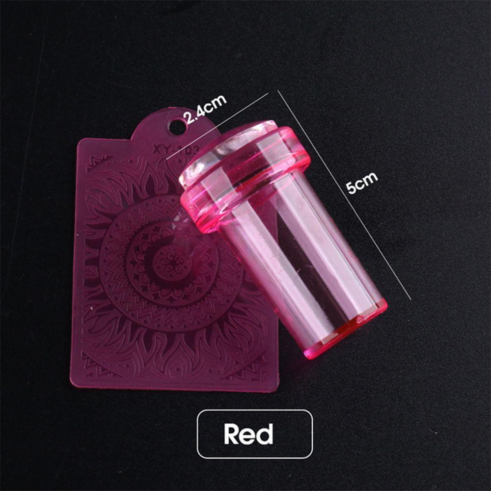 New Nail Design for French Tips Jelly Transparent Nail Stamper Scraper Set Silicone