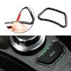 Car Styling Real Carbon Fiber Auto Interior Center Control MENU Button Frame Cover Trim For BMW 5 Series E60 E61 2004-2010