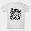 T Shirt Women Octopus Tentacles Paisley Harajuku Print Kawaii Tshirt Summer Short Sleeve Female T-Shirt Top Tee