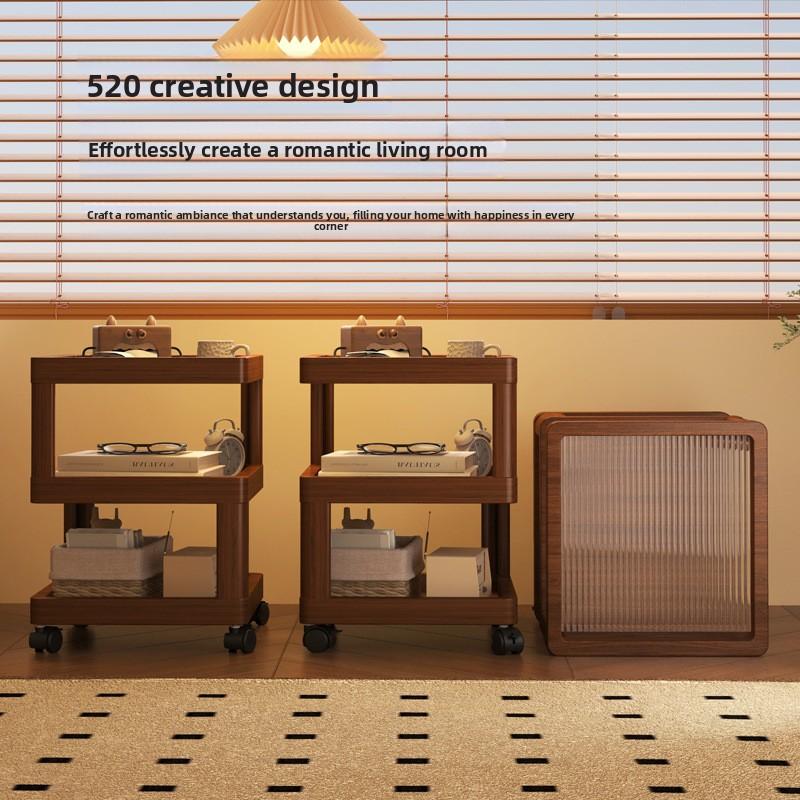 New Bedside Table, Household Living Room, Sofa Side Shelves, Bedroom Bedside Removable Cabinet Nightstand Furniture Bedroom