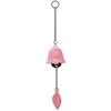 PAVIKE Japanese-style Cast Iron Wind Chime Metal Ironware Traditional Craft Cherry Pink Bell Small Leaf Design Soothing Sound Cool Feeling Popular